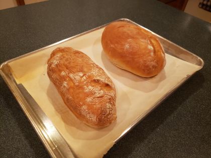 mom and i baked up some bread.